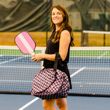 Checkered Chic Black Premium Women's Pickleball Bag