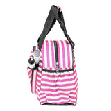 Stylish Stripe Pink Premium Women's Pickleball Bag
