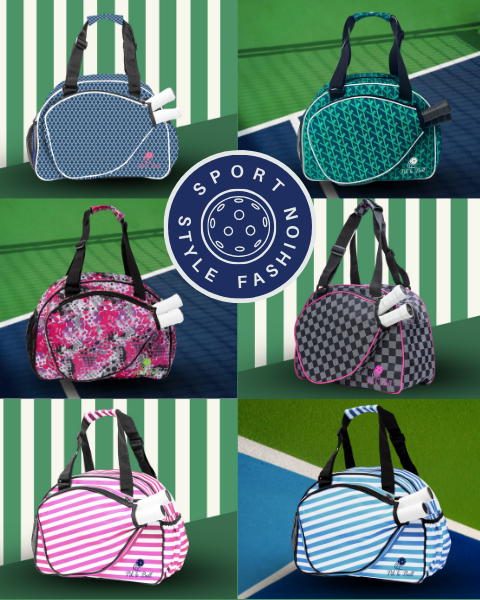 Pik'le'ball makes the best fashion inspired womens pickleball bags and shoulder strap sports totes to carry your paddles