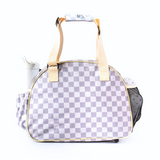 Checkered Chic Tan Premium Women's Pickleball Bag