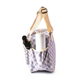 Checkered Chic Tan Premium Women's Pickleball Bag